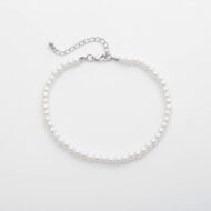 1Pc Pearl Handmade Anklet Simple Imitation pearls Hand Woven Boho Foot Jewelry Anklet Bracelet Summer Beach for Women - Image 2