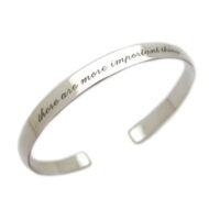 Personalized Sterling Silver Cuff Bracelet - Skinny Bangle - Engraved Silver Cuff - Bridesmaid Jewelry. Inspirational Quote Cuff Bracelet. narrow bracelet. Personalized Silver Cuff. Gift for her