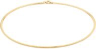 2mm thick 18K gold plated on solid sterling silver  Omega chain necklace chocker with lobster claw clasp - inch 12"/30cm, 14"/35cm, 16"/40cm, 18"/45cm, 20"/50cm, 22"/55cm, 24"/60cm