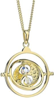 Gold Plated Sterling Silver Necklace with Crystals