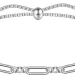 925 Sterling Silver Ankle Bracelet Multilayer Anklets for Women Satellite, Star, Cross, Circle, Butterfly, Teardrop, Oval Disk Layered Anklet Beach Jewelry