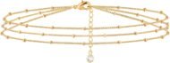 Bracelet for Women 14K Gold Plated Dainty Chain Simple Jewelry Cute for Girls