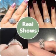 Jewellery Wedding Rings for Women Engagement Ring Set AAAAA Cz  Sterling Silver 3pcs 2Ct White Size 4-13 - Image 2