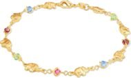 18K Gold Plated Elephant Anklet For Women - Made In Brazil