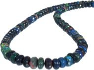 Natural Ethiopian Fire Opal  Necklace, Energy Healing Crystals,  Sterling Silver Chain, Birthday, Gift for Her, 18 inch Gemstone Choker Necklace - Image 2
