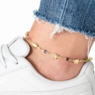 18K Gold Plated Elephant Anklet For Women - Made In Brazil - Image 2